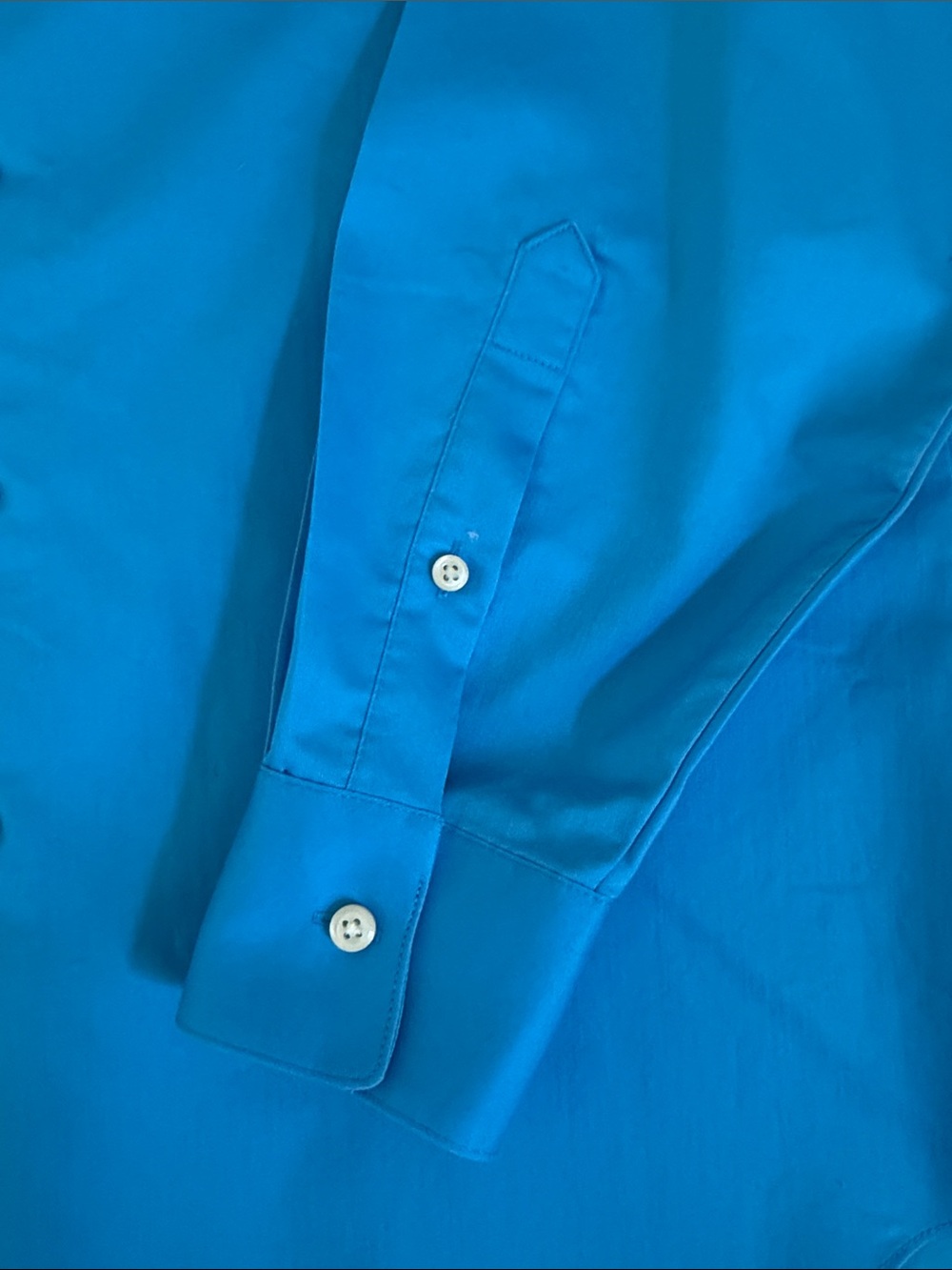 Arrow Men’s Long-Sleeve Dress Shirt in Bright Turquoise Size 15 32/33 - Picture 5 of 9